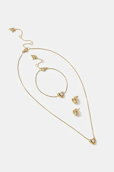 Náhrdelník, náramek a náušnice Guess BELOVED