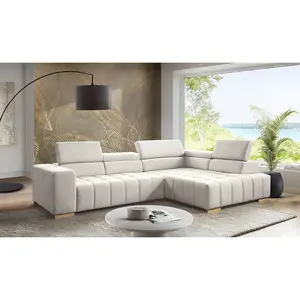 Livetastic ROHOVÁ SEDAČKA, textil, krémová