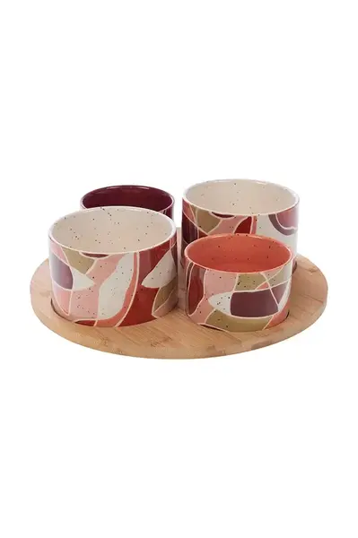 Sada servírovacích misiek s podnosom home & lifestyle 7 x 30 cm