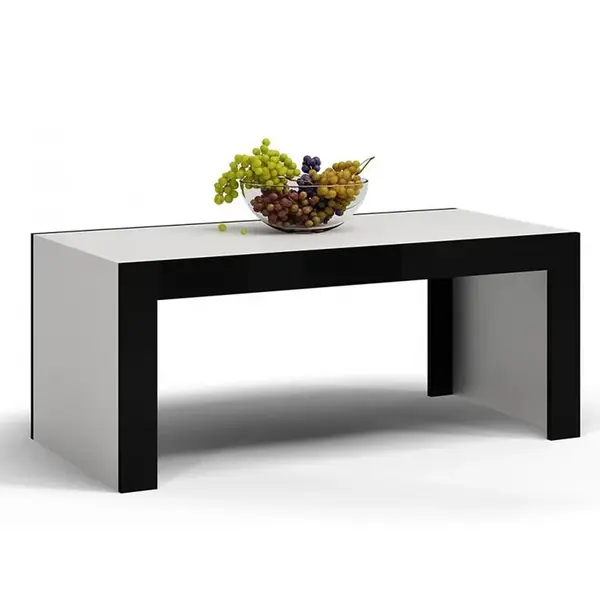 Konferenční stolek Deko D1 Černá/Bílá Lesk