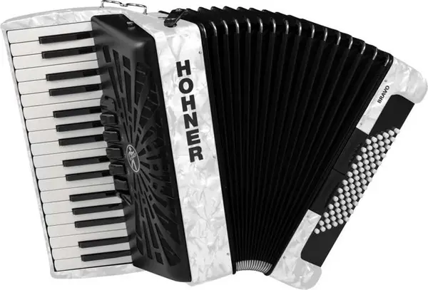 Hohner Bravo III 72 white (SilentKey)