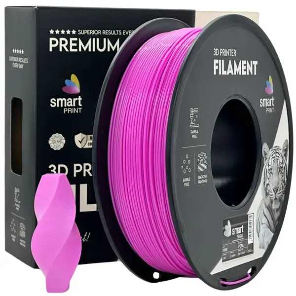 Smart Print FG-S33-E1, 3D filament, PETG, Pink, 1kg, 1,75mm