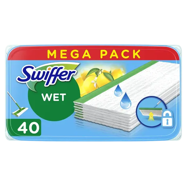 SWIFFER Čistící vlhčené ubrousky na podlahu s vůní citrusu 40 ks