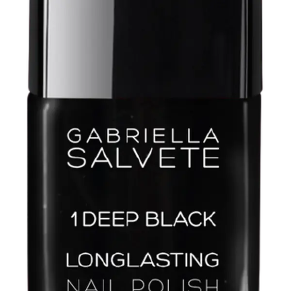 GABRIELLA SALVETE Dlouhotrvající lak na nehty s vysokým leskem Deep Black 11 ml