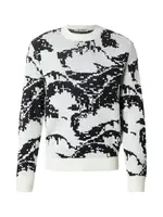 Only & Sons Sveter 'ONSCLARK'  čierna / biela