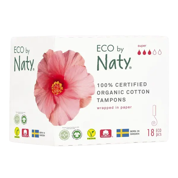 ECO BY NATY Dámské ECO tampóny super 18 ks