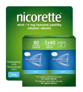 NICORETTE Nicorette® Mint  4 mg, 2 x 40 pastilek