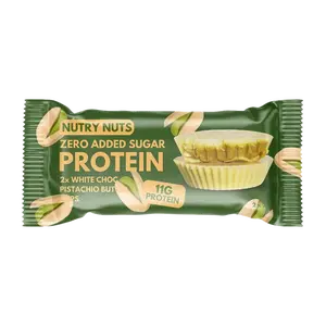 NUTRY NUTS Proteinové košíčky - bílá čokoláda s pistáciovým krémem 2 x 21 g