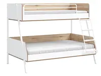 Poschodová posteľ 90x200-120x200cm dylan - biela/dub svetlý