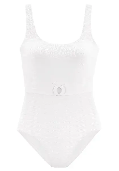 SUNSEEKER Jednodielne plavky  biela