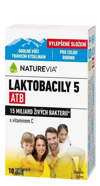 NATUREVIA Laktobacily 5 ATB 10 kapslí