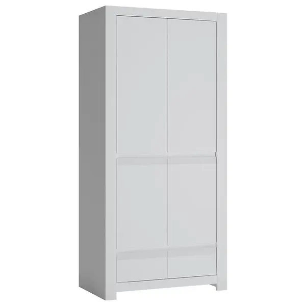 Skriňa Novi NVIS02 2D2S biela alpin/pvc biela supermat