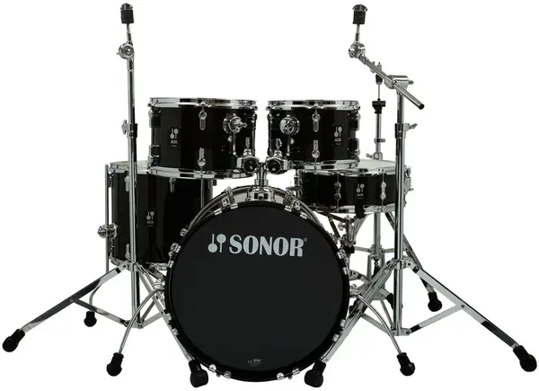 Sonor AQX Kids Black Midnight Sparkle 5 Piece Drum Set (rozbalené)