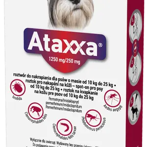ATAXXA pro psy 10-25 kg spot-on 2.5 ml