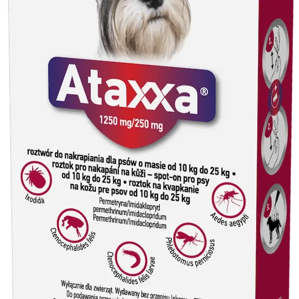ATAXXA pro psy 10-25 kg spot-on 2.5 ml