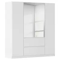 Rauch Möbel ŠATNÍ SKŘÍŇ S OTOČNÝMI DVEŘMI, barvy stříbra, bílá, 181/197/54 cm