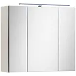 MID.YOU ZRCADLOVÁ SKŘÍŇKA, černá, kašmírová, 80/70/23 cm