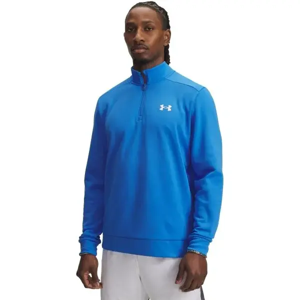 Under Armour ARMOUR FLEECE 1/4 ZIP Pánská fleecová mikina, modrá, velikost M