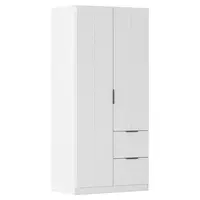 Rauch Möbel ŠATNÍ SKŘÍŇ S OTOČNÝMI DVEŘMI, bílá, 91/197/54 cm