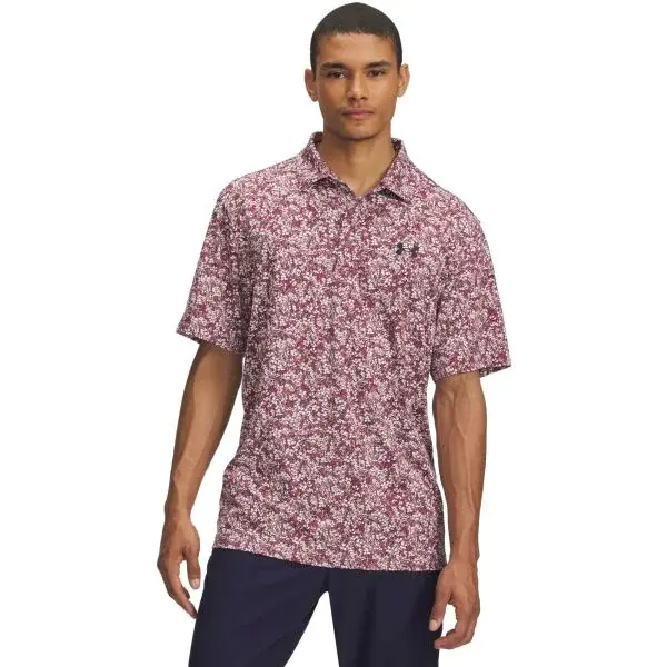 Under Armour PLAYOFF 3.0 Pánské golfové polotričko, růžová, velikost L