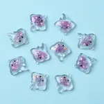 10Pcs Luminous Transparent Resin Pendants