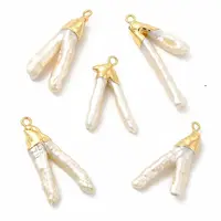Baroque Natural Keshi Pearl Pendants