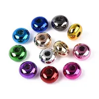 UV Plating Opaque Acrylic European Beads