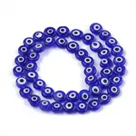 Handmade Evil Eye Lampwork Beads Strands