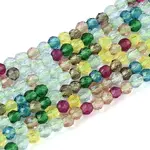 Transparent Gradient Color Glass Beads Strands