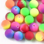 Rubberized Style Acrylic Beads