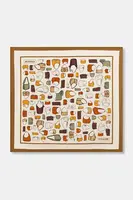 Hedvábný šátek Coach dámský, béžová barva, 29CAT23