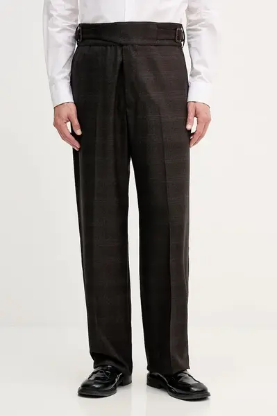 Vlněné kalhoty Emporio Armani