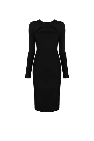 Černé midi šaty Pinko