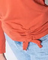 Oranžové tričko s dlouhým rukávem