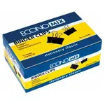 Kovový klip černý 15mm, balení 12ks