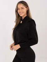 Černá dámská košile s ozdobou