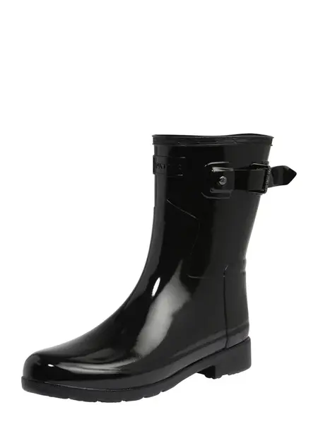 HUNTER Gumáky 'ORIGINAL REFINED SHORT GLOSS'  čierna