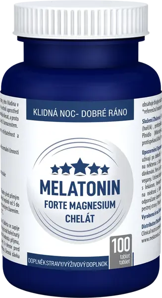CLINICAL NUTRICOSMETICS Melatonin Forte Magnesium chelát 100 tablet