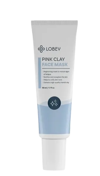 LOBEY Pleťová maska s růžovým jílem 50 ml