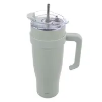 Nerezový termohrnek s brčkem TERMO 1,2 l, zelený