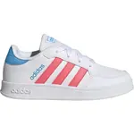 adidas BREAKNET K Detská vychádzková  obuv, biela, veľkosť 38 2/3