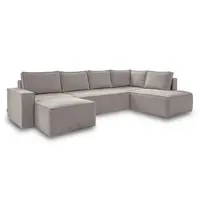 MID.YOU SEDACÍ SOUPRAVA, textil, šedá, bílá