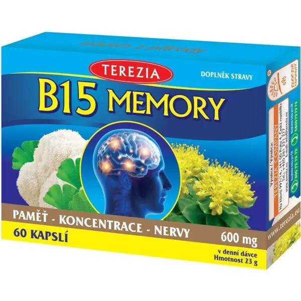 TEREZIA B15 MEMORY 60 CPS Pamäť a koncentrácia, , veľkosť
