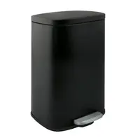 Spirella Spirella pedálový odpadkový kôš akira matná čierna oceľ soft-close 12 l 10.21563