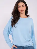 Světle modrá halenka s dlouhými rukávy