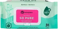 PETITE&MARS Obrúsky vlhčené SO PURE bambusové bioodbúrateľné 56 ks
