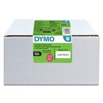 Dymo 2234183, 89mm x 41mm, na jmenovky, snímatelné, bílé, originální papírové štítky, 12 x 300 ks