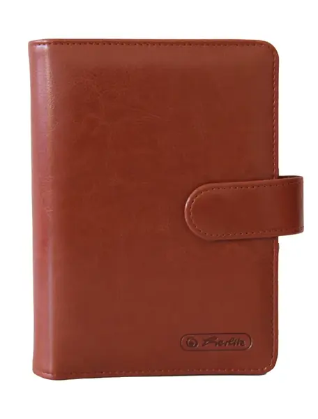 Obal na kroužkový diář a poznámkový blok A6, hnědý (poškozená)