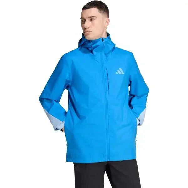 adidas MULTI TERREX 2.5L RAIN JACKET Pánská outdoorová bunda, modrá, velikost
