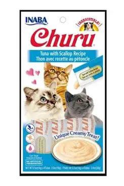 Churu Cat tuna with scallop 4x14g